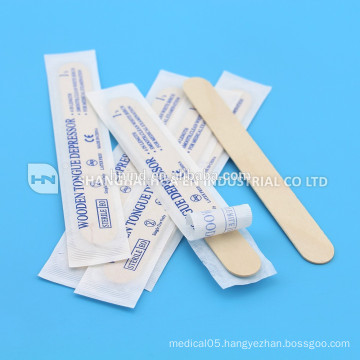 high quality disposable wooden custom medical tongue spatula depressor